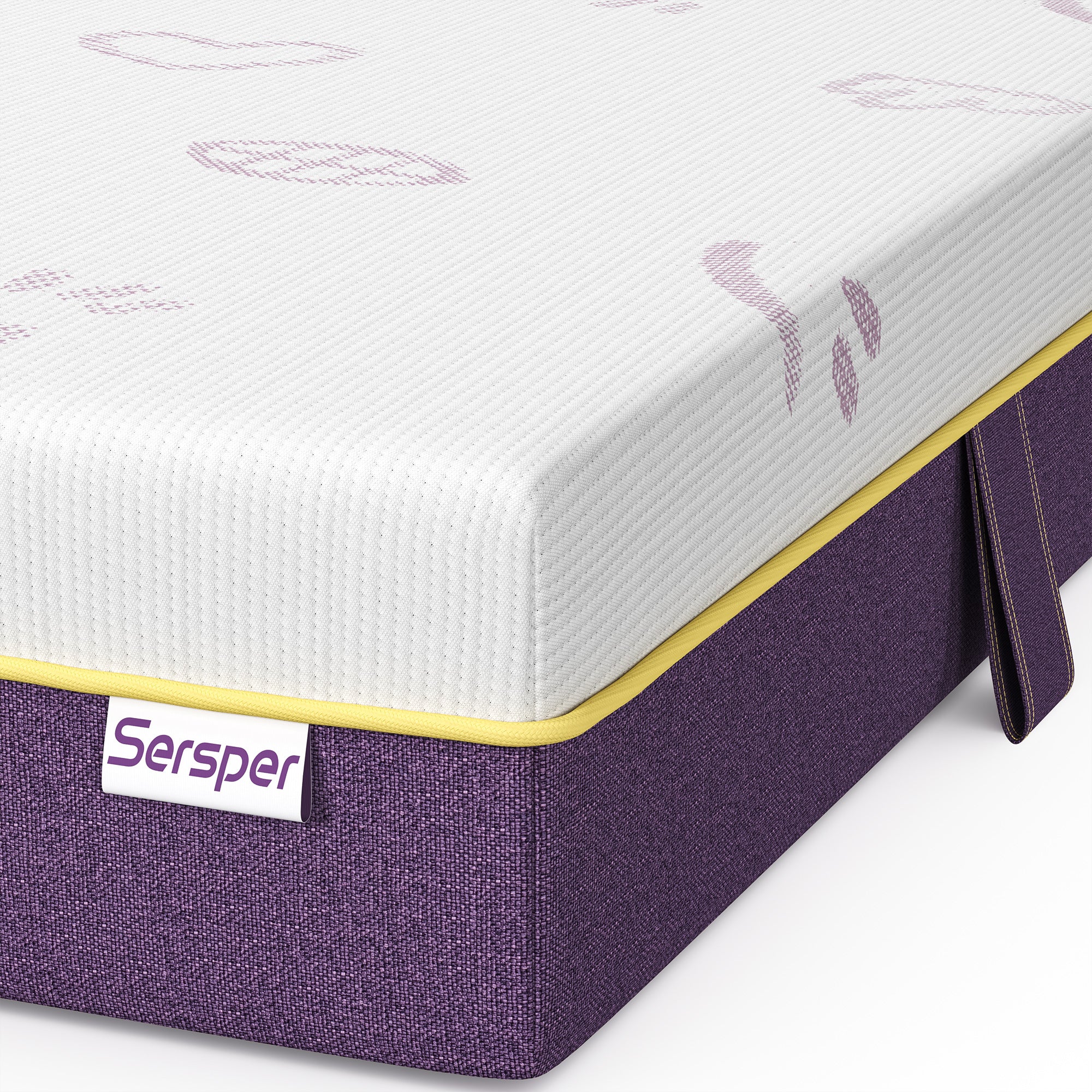 Sersper US Standard Crib Mattress, Cooling Memory Foam, Dual-Sided Firmness, 52 x 27.5 inches