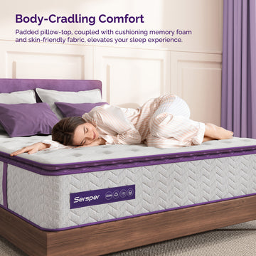 Pillow Top Memory Foam Hybrid Mattress ( Model: PTB ) thumbnail