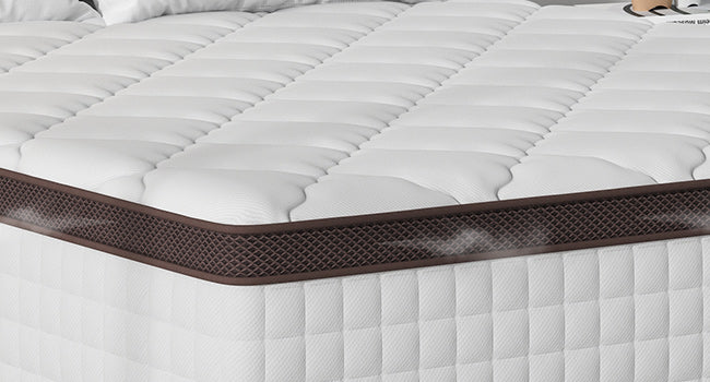 Sersper 10" Sersper Twin Hybrid Mattress – Memory Foam & Reinforced Pocket Coils, Medium Firm