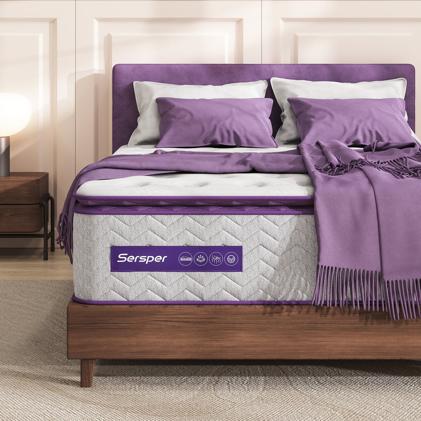 Pillow Top Memory Foam Hybrid Mattress ( Model: PTB )