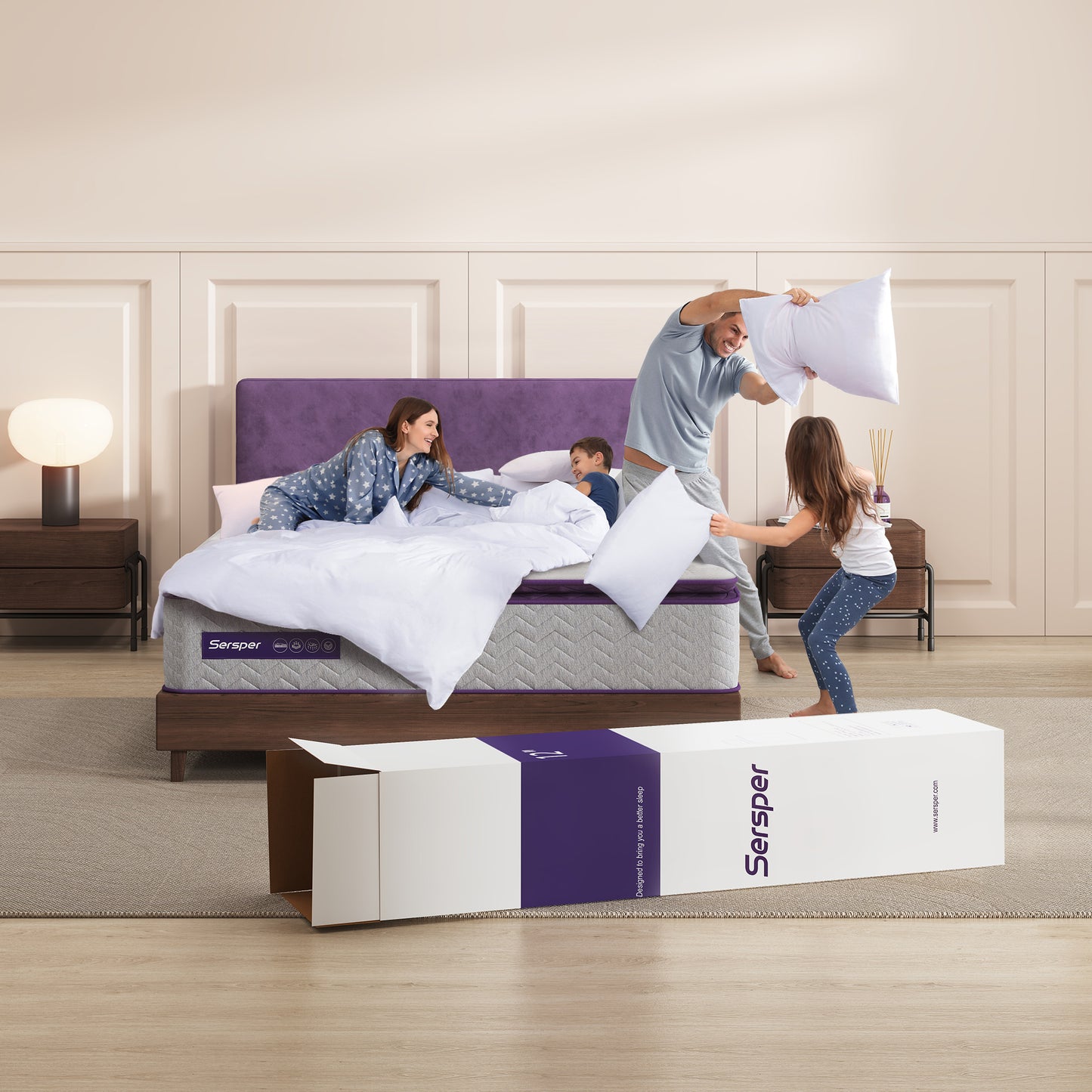 Pillow Top Memory Foam Hybrid Mattress ( Model: PTB )