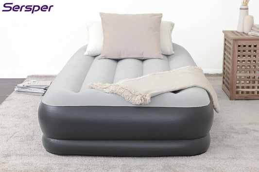Durable Inflatable Air Mattress | Built-in Pump, Pillow & USB Charger
