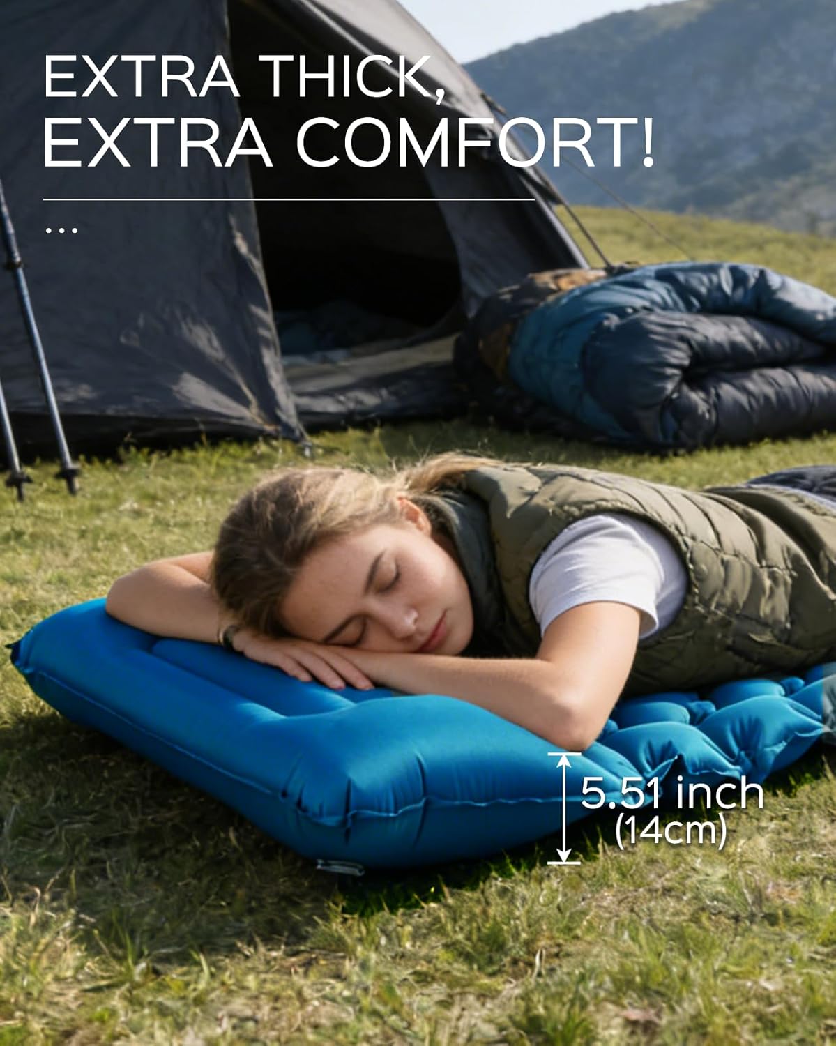 Ultralight Self-Inflating Camping Sleeping Pad