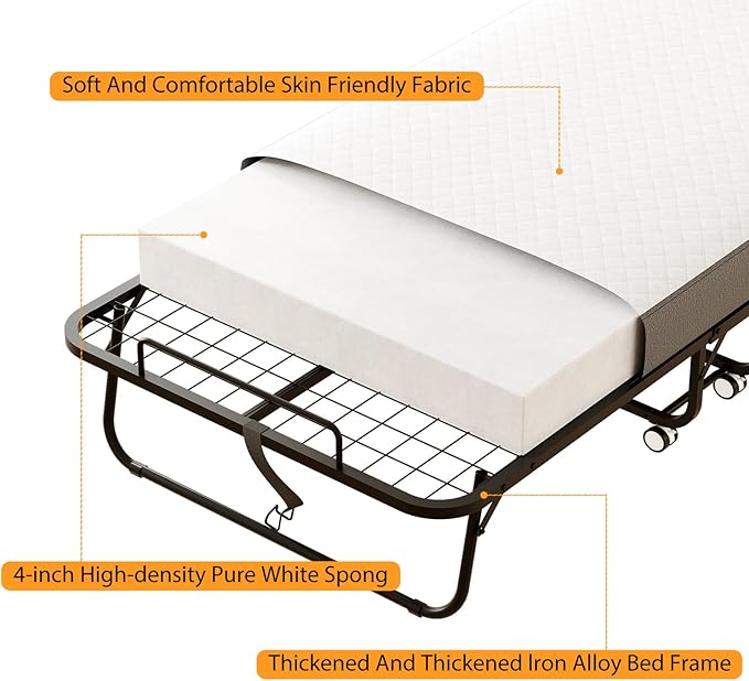 Heavy-Duty Folding Guest Bed •