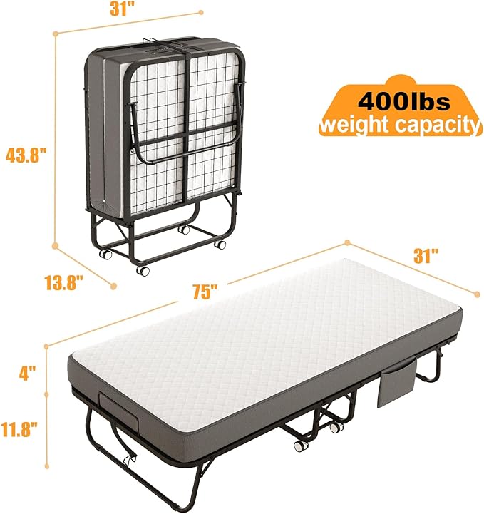 Heavy-Duty Folding Guest Bed •