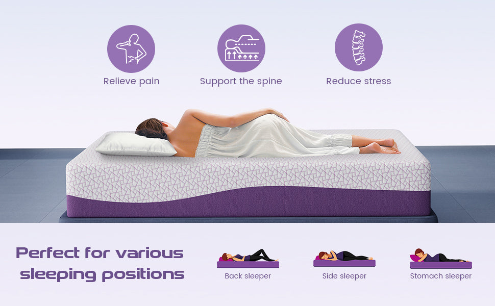 Multi-zone support of this memory foam mattress.