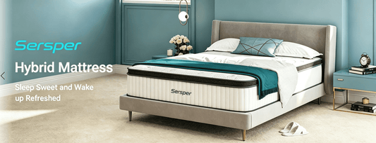 Sersper 10" Sersper Twin Hybrid Mattress – Memory Foam & Reinforced Pocket Coils, Medium Firm